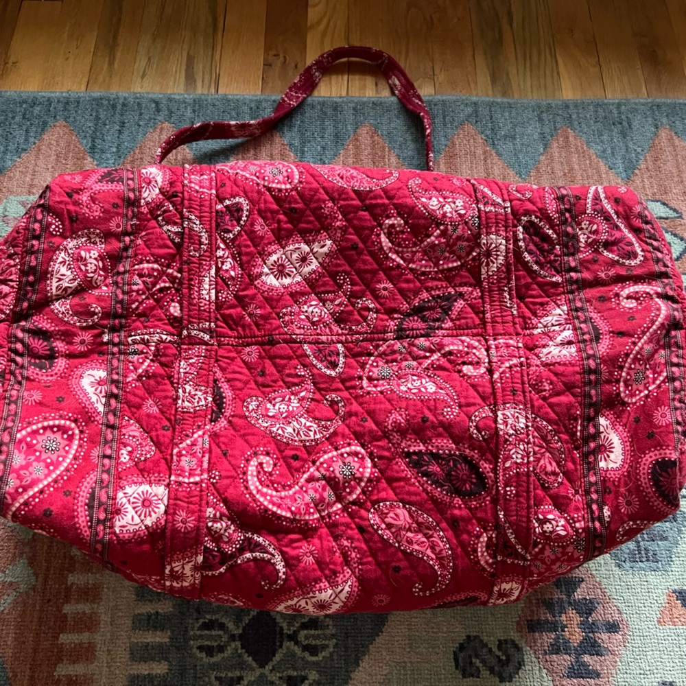 Vera Bradley Large Duffel Bag in Mesa Red
